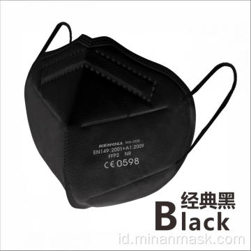 Black KN95 Filtering Half Mask non-medis